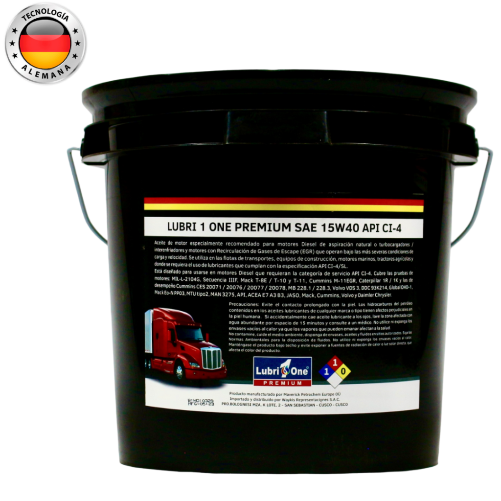 SAE 15W40 API CI4 Lubri 1 One Premium (4)
