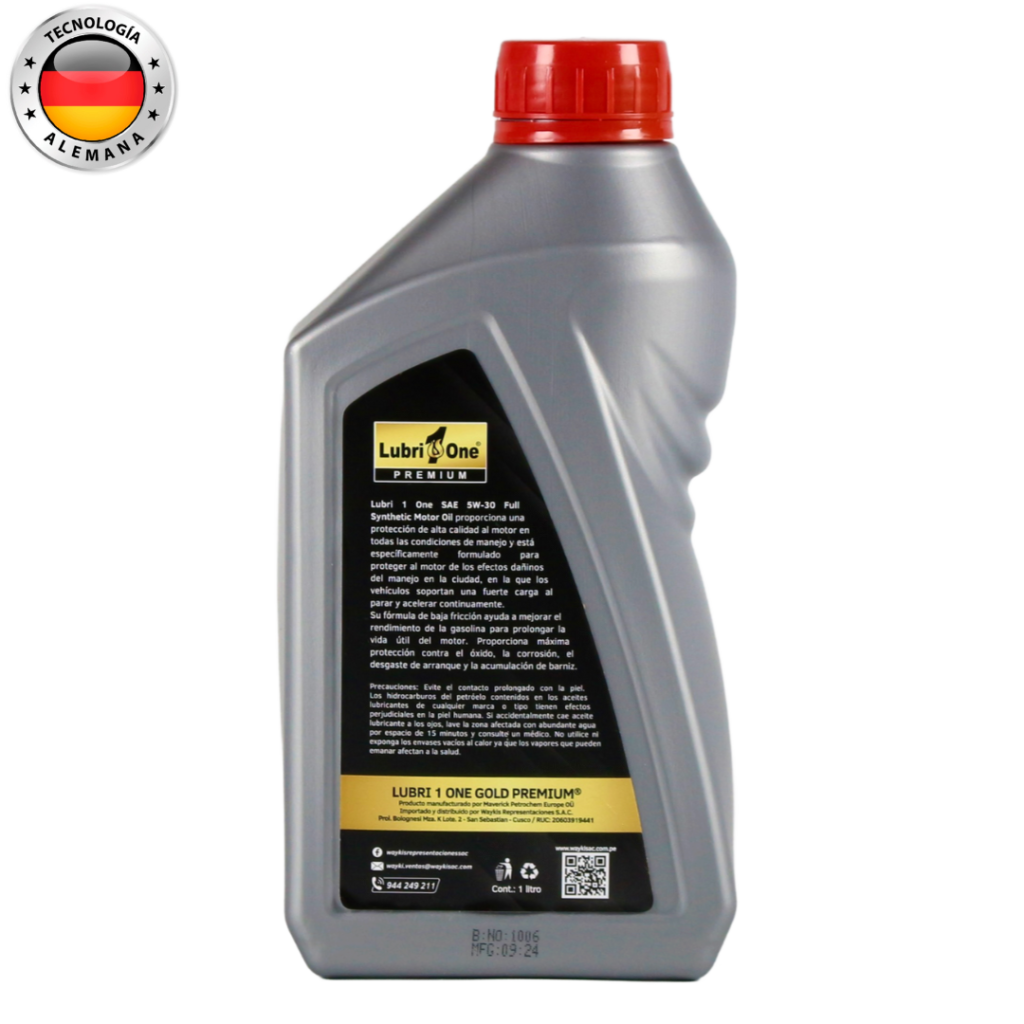SAE 5W-30 Full Sintético - Lubri1One 4